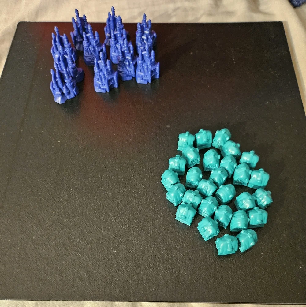2001 Monopoly Disney Edition Replacement 28‎ Cottages And 11 Castles